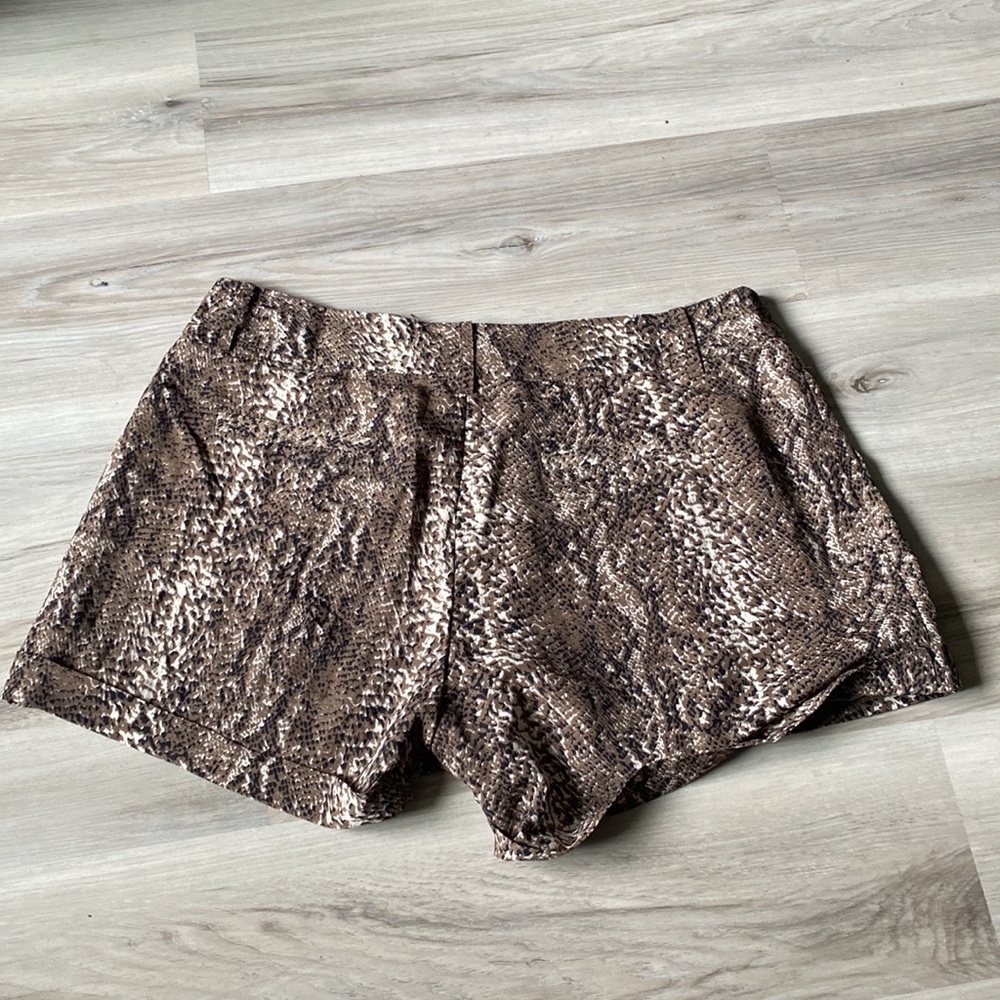 Snake print shorts